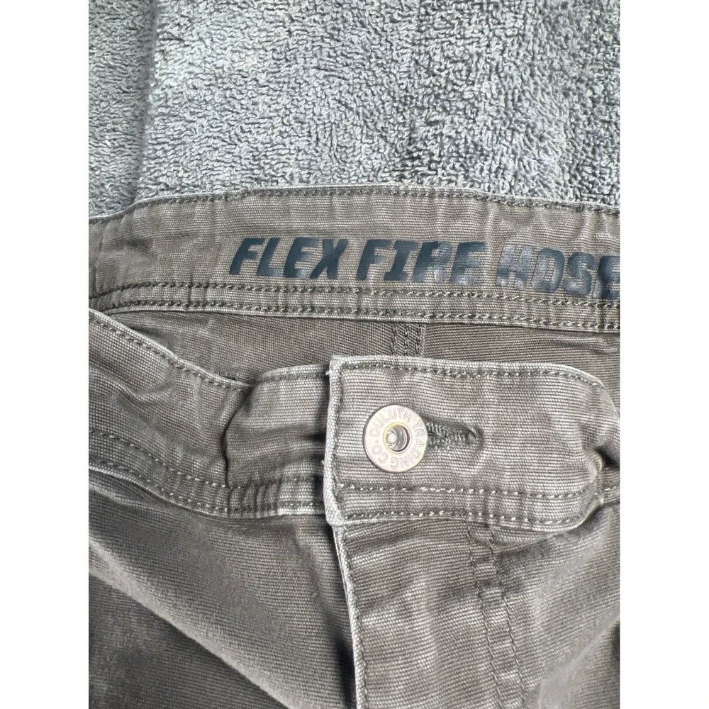 Duluth Trading Co Flex Fire‎ Hose Work Pants Tan Cargo Pockets Mens 40x32